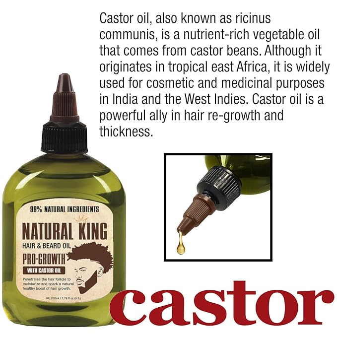 SFC Natural King Pro-growth Castor Hair & Beard Oil 7.1 oz