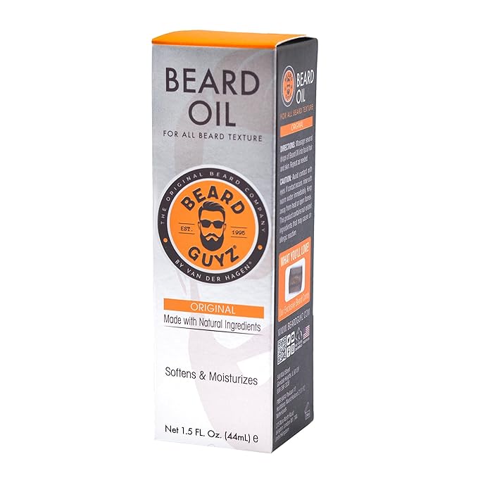 Beard Guyz Beard Oil – Lightweight Beard Moisturizer & Conditioner – Softens Facial Hair, Hydrates Skin Under Beard, Reduces Itch & Frizz – Men’s Grooming Oil, 1.5 oz