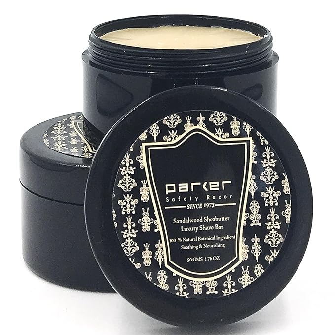 Parker Sandalwood & Shea Butter Shaving Soap 1.76 oz. each – 2 Pack