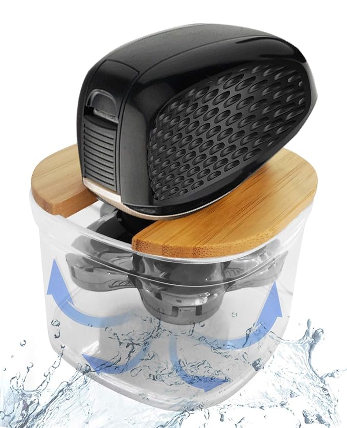 FitSand Bamboo Electric Head Shaver Rinse Stand Compatible with Remington XR7000 Balder Pro Rotary Shaver
