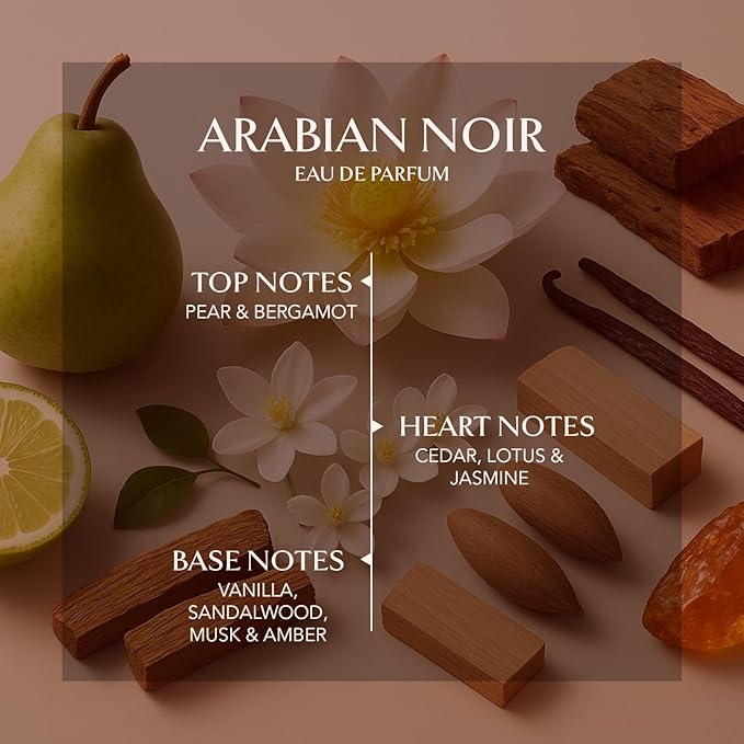 EMBAROUGE ARABIAN NOIR Men's Eau de Parfum 100 ml | Perfume for Men