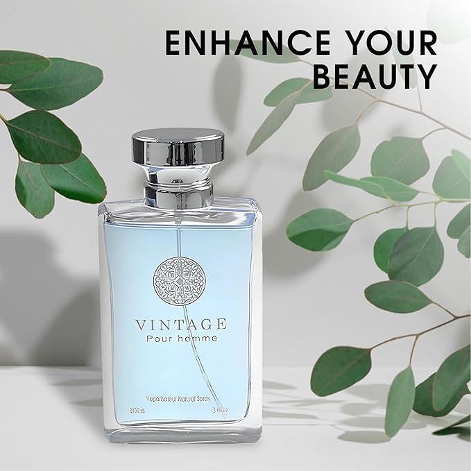 Cologne for Men Vintage Pour Hommer Scent Men 's Perfume With Fresh Notes Long Lasting 3.4 Fl Oz Fragrance for Daily Used