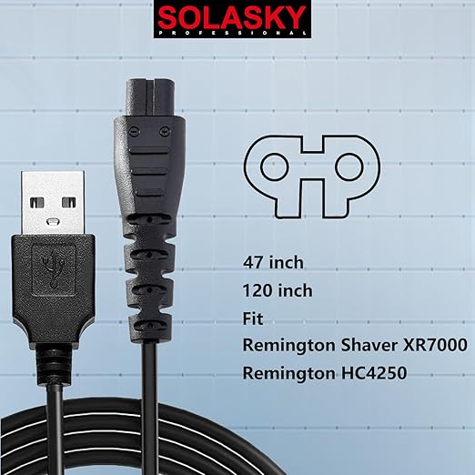 USB Charger Cord Compatible with Remington Shaver Clipper Charger USB Cable Power Cord for Remington XR7000 HC4250