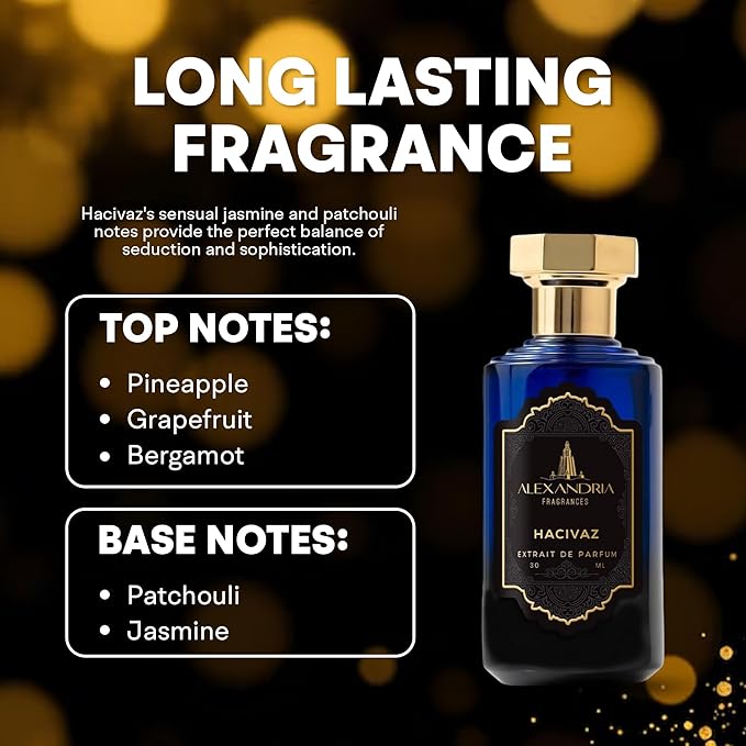 Alexandria Fragrances Hacivaz Perfume - Long Lasting Eau de Parfum for Men - Men's Cologne with Bergamot, Pineapple, and Grapefruit - Elegant Woody Citrus Parfum - Perfect for Every Occasion – 30ml