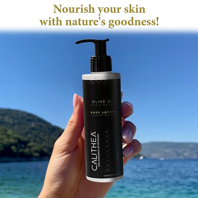 Calithea Aloe Vera Body Lotion with Olive Oil - Hydrating & Moisturizing For All Skin Types