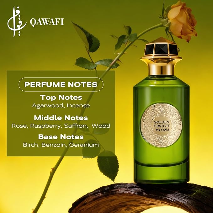 Golden Circlet-Patina Long Lasting Perfume For Women & Men –Agarwood, Smoked, Warm And Spicy - Enjoy An All-Day Fragrance Experience, Spray 100 Ml | 3.4 Fl. Oz