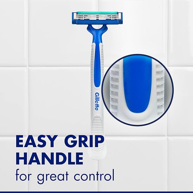 Sensor3 Simple Men’s Disposable Razors, 12 Count