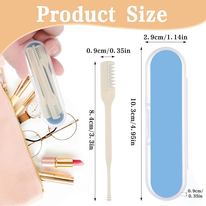 10-Pack Manual Nose Hair Trimmer, 360° Rotating Nasal Hair Cutter with Ear Picker for Women Men Double Sided Nose Hairs Remover Tool