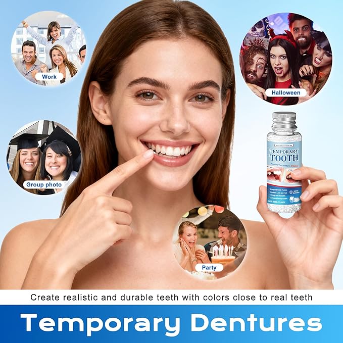 Tooth Repair Kit，Moldable Beads Instant Fix for Confident Smiles-30ML-N1