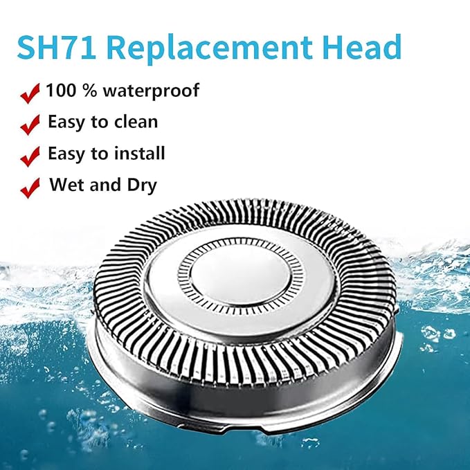 Upgraded SH71/52 Replacement Heads Compatible with Philips Norelco Series 7000 and Angle 5000 series, SH71 Replacement Blades Compatible with Philips Electric Shaving Series 7000 S7311 S7370 S7530