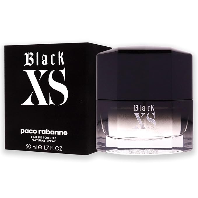 Paco Rabanne Black Xs Fragrance For Men - Masculine Scent - Notes Of Citrusy Lemon, Cinnamon And Black Amber - Suitable For Casual Or Work Wear - Edt Spray - 1.7 Fl Oz