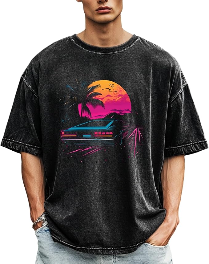 T Shirts for Men Moisture Wicking Vacation Stylish Body Shaper Soft and Comfy Short Sleeve Round Neck Undershirt