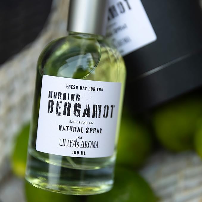 Morning Bergamot Eau De Parfum – Fresh Citrus & Woody Unisex Perfume | Bergamot, Grapefruit, Cedarwood & Amber | Long-Lasting Natural Spray | Luxury Fragrance for Men & Women | 3.4 Fl Oz