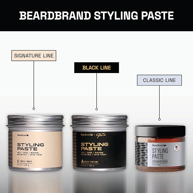 Beardbrand Styling Paste, Medium Hold, Satin Finish