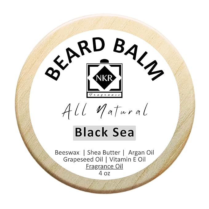 Beard Balm | Leave-in-Conditioner for Beard & Mustache | Natural Ingredients | Shea Butter & Argan Oil | Black Sea