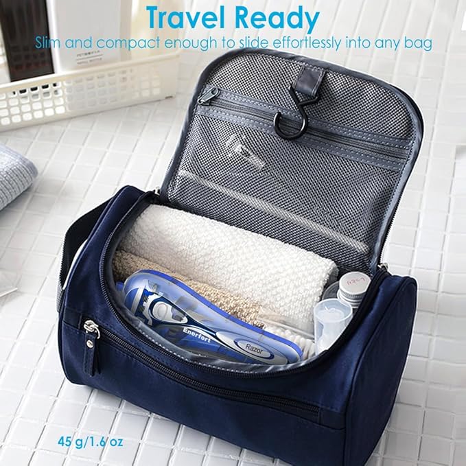 Razor Case Compatible with Gillette Proglide Fusion Men's Razor, Manual Razor Travel Protector Case with Carrying Bag - Blue