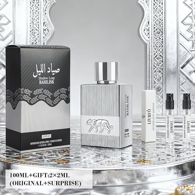 Shadow Leap - Basilisk Eau De Parfum, Long-Lasting Honey Vanilla Oriental Fragrance Perfume for Men or Women - 100ml | 3.4 fl. oz + 2ml Samples