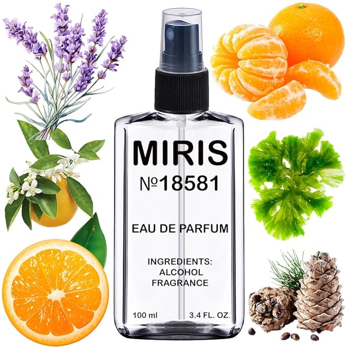 MIRIS No. 18581, Inspired by Aqva Pour Homme, Long-Lasting Eau de Parfum for Men, Spray 3.4 Fl Oz / 100 ml