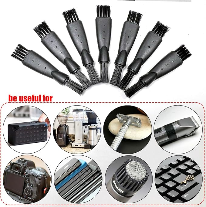 12 Pcs Electric Razor Brush, Shaver Cleaning Brush, Double-Head Shaving Cleaning Brushes, Mini Brush for Cleaning Razor Shaver Trimmer Hair Clipper