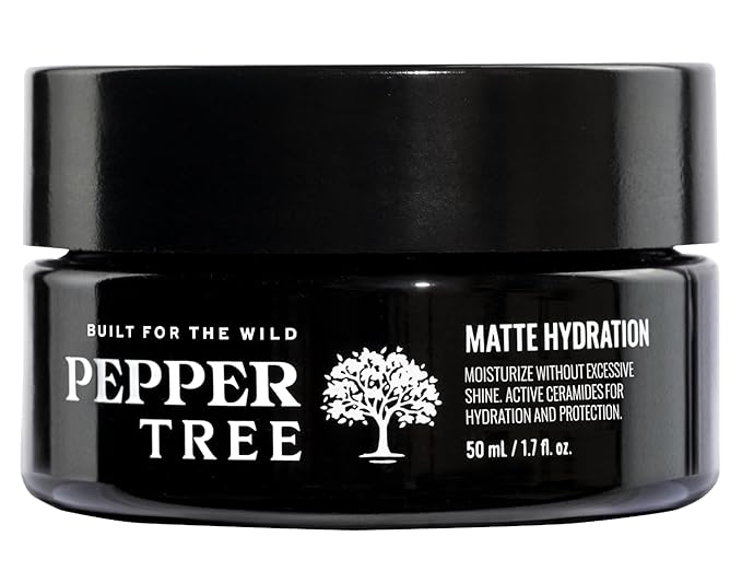 Peppertree Men's Matte Hydration Face Moisturizer - Hydrating Face Cream for Sensitive, Normal & Dry Skin - Facial Moisturizer with Hyaluronic Acid, Aloe, Jojoba for Nourishing & Gentle Skin Care