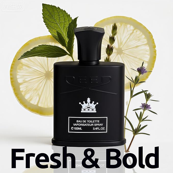 Men's Cologne Gift Set Include King-D&Greet - 3.4 Fl Oz Each | Vanilla Bourbon, Leather & Amber Floral Fragrance | Luxury Eau de Toilette Quartet