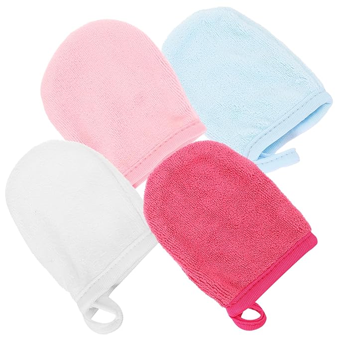 20pcs Facial Cleaning Gloves Sleep Mask Mitts Makeup Remover Mitts for Women Men Home Use
