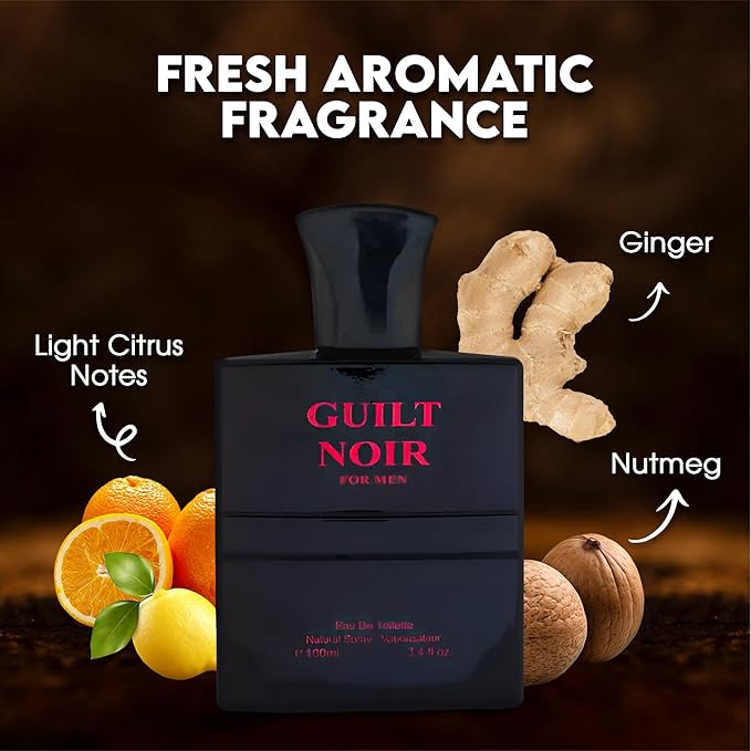 Men's Cologne Include 4 Variety Pack Perfume Gift Set- 3.4 Fl Oz Each Eau De Parfume Tobacco,Musk,Woody,Masculine Scent Long Lasting Fragrance(MilanoMR&Salva&GuiltN&ParfumFrance)