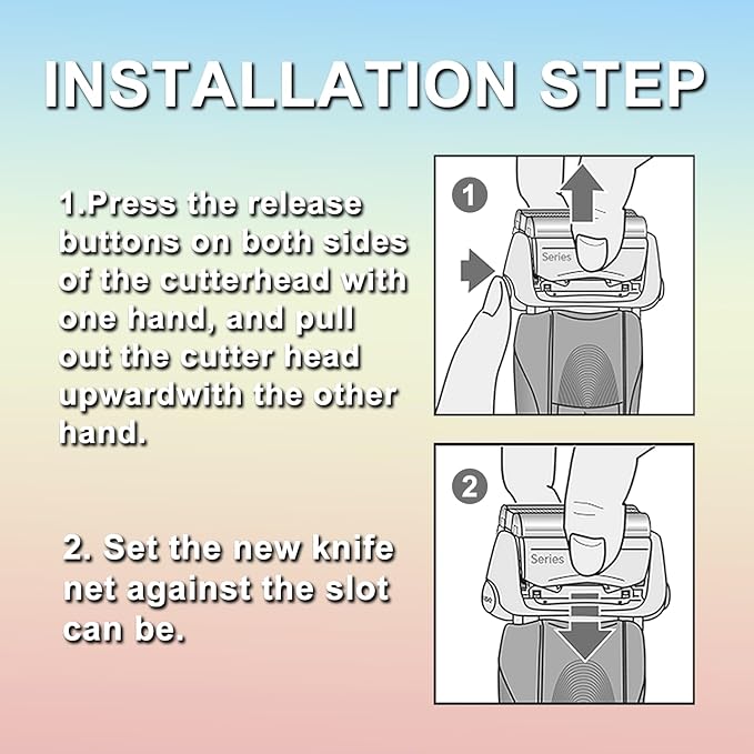 52S Series 5 Electric Shaver Replacement Head for Men Razor Shaving Blades Compatible with 52S Replacement Electric Shaver Heads Braun Series 5: 5090/5190cc, 5040/5140s, 5030s, 5147s, 5145s
