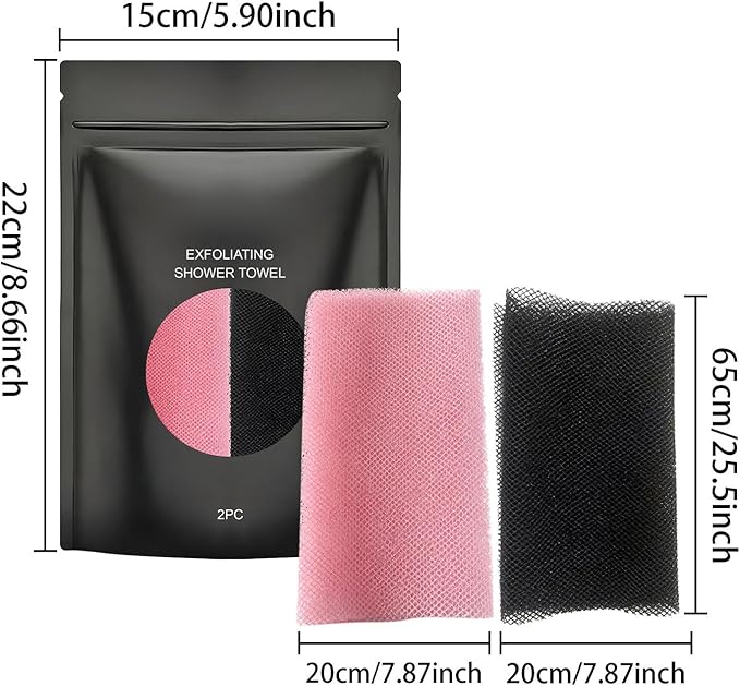 Bath Towels Set, Tear Resistant Body Cleansing Cloth, Rip Resistant Washcloth, Soft Absorbent Bath Accessory, Durable Personal Care Item, Practical Use for Adults Men Women Home Bathroom Shower