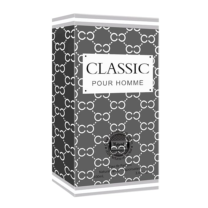 Hybrid & Company Classic Pour Homme For Men Eau De Parfum Vaporisateur Natural Spray 3.4 Fl Oz