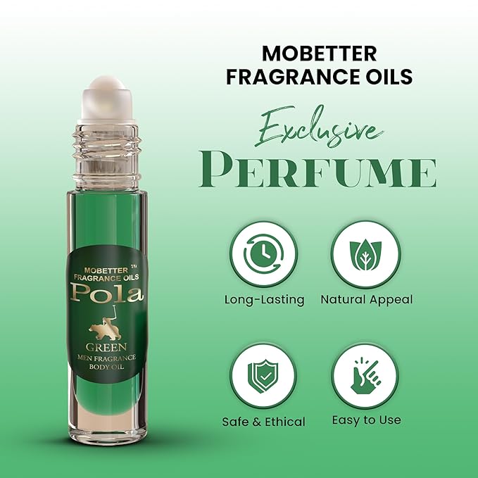 MOBETTER FRAGRANCE OILS Pola Green Cologne Fragrance Body Oil for Men