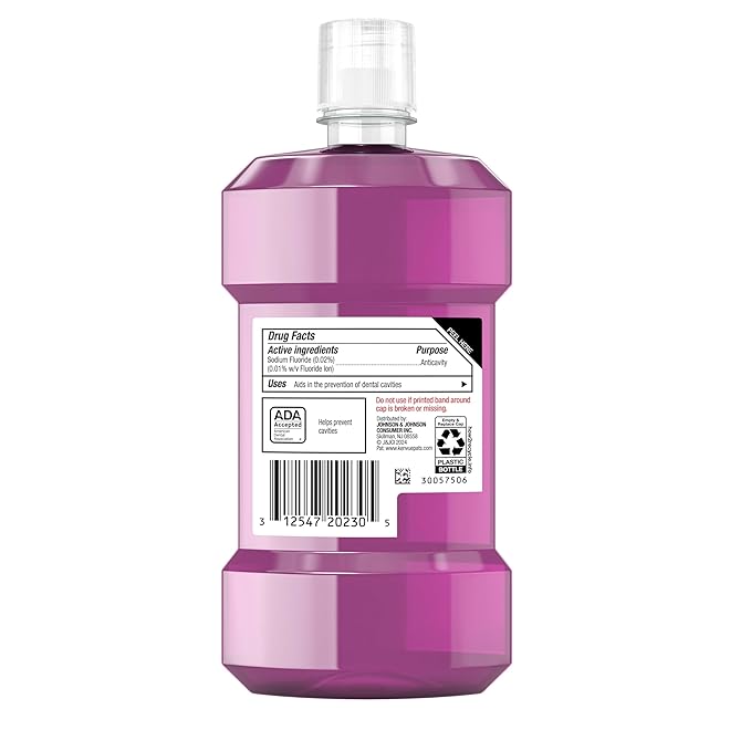 Listerine Total Care Anticavity Fluoride Mouthwash, 6 Benefits in 1 Oral Rinse Helps Kill 99.9% of Bad Breath Germs, Prevents Cavities, Strengthens Enamel, ADA-Accepted, Fresh Mint, 250 mL (Pack of 2)