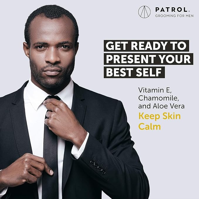 Bump Patrol Skin Patrol Everyday Face Moisturizer for Men - Natural Hydrating Daily Skin Care for Him with Aloe Vera, Vitamin E, Chamomile, Mens Face Lotion - 1.68 oz - Pack 1