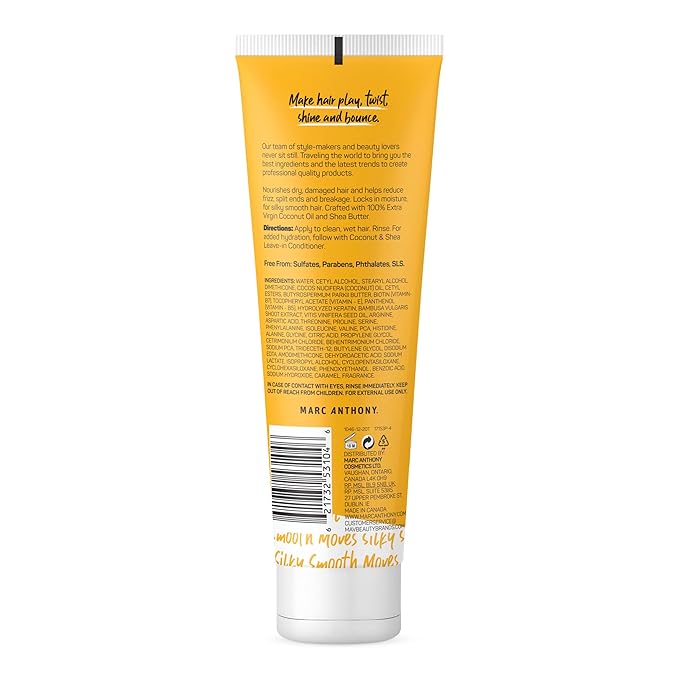 Marc Anthony Volumizing Conditioner with Coconut Oil & Shea Butter - Nourishing & Hydrating Haircare with Biotin for Dry & Damaged Hair - Restore Moisture & Protects Hair - Paraben & Sulfate Free