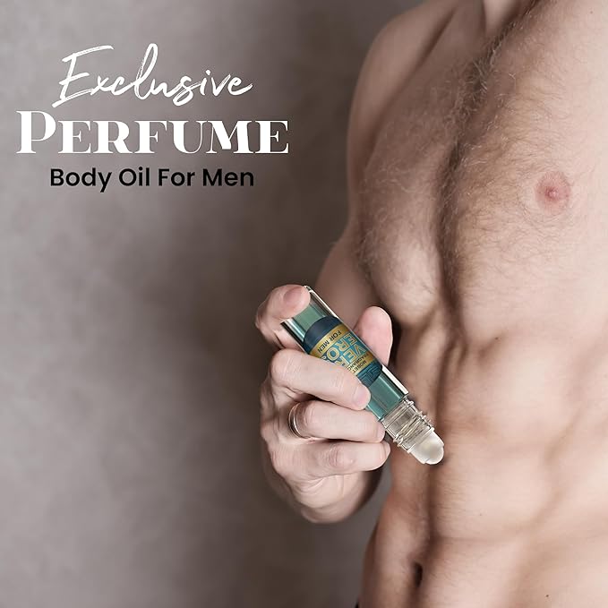 Very Eros Men Cologne Body Oil, Travel Size - Long Lasting Fragrance, Inspired By Eros Men