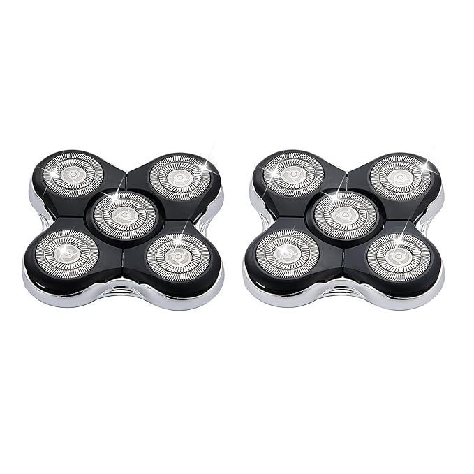 Balder Pro Shaver Peplacement Heads for Remington Balder Pro Head Shaver Model XR7000/XR1500/XR1501 Electric Shaving for Bald Men,2Pack