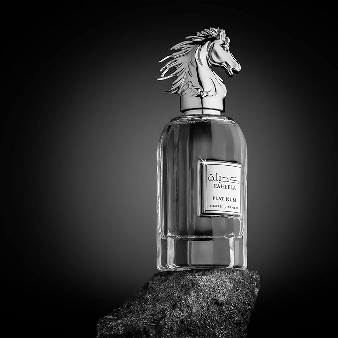Paris Corner | Kaheela Platinum Eau De Parfum EDP 3.4 Fl Oz | Cologne for Men with Bergamot, Coconut & Tonka Bean | Sophisticated Flowery-Woodsy Scent | Elegant Gift for Him