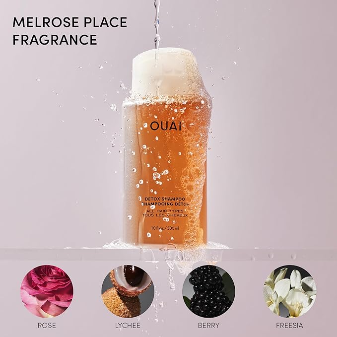 OUAI Scrub It All A-OUAI Hair Care Kit - Clarifying Shampoo & Exfoliating Body Scrub Duo - Hair Care Set with Detox Shampoo & Travel Size Body Scrub (2 Count)