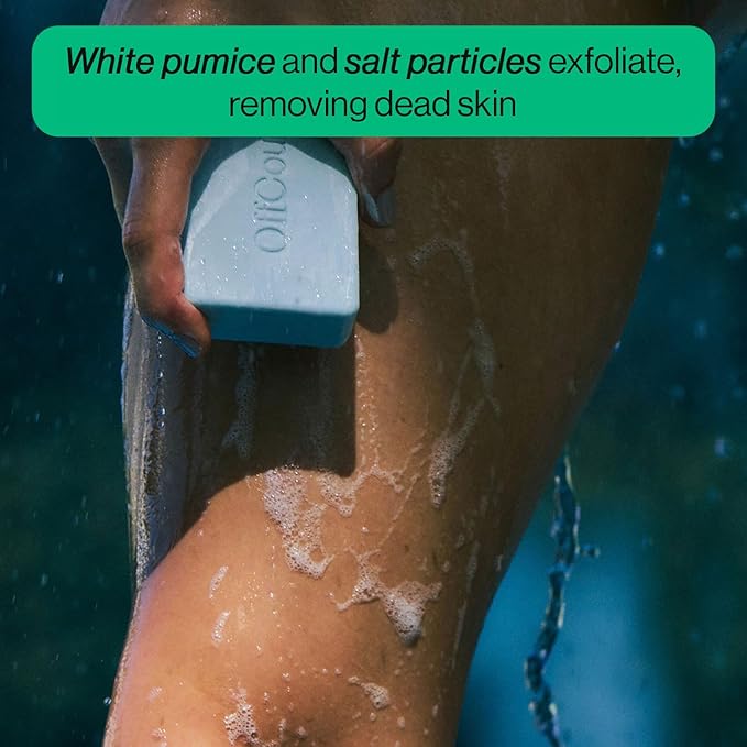 OffCourt Exfoliating Bar Soap – Whole Body, Deep Cleansing and Hydrating Soap for Men & Women - All Skin Types - Non-Drying Bar - Fresh Citrus Scent (5oz, 1 Pack)
