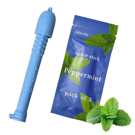 Essentials Oil Aromatherapy Sticks, Fresh Breath Oral Fixation Aid, Calming Chewable Alternative for Smoke & Pen Biting Habits（mint）