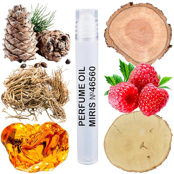 MIRIS No. 46560, Inspired by Terroni, Long-Lasting Unisex Perfume Oil for Women & Men Roll-On, Rollerball 0.34 Fl Oz / 10 ml
