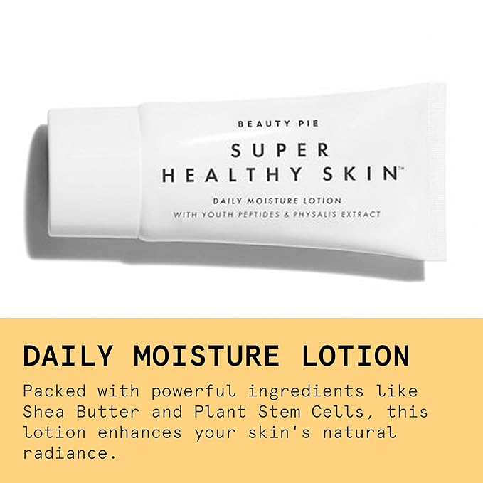 Beauty Pie Super Healthy Skin Daily Moisture Lotion, 200 ml (6.7 fl oz) – Lightweight, Fragrance‑Free Hydrating Cream with Hyaluronic Acid, Peptides & Vitamin E for Soft, Youthful Skin