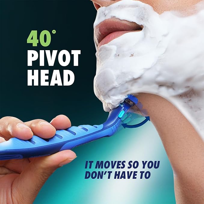 Gillette Guard 3in1 Shaving Razor Blade for men - 2 Cartridges + 1 Razor | Smooth Shave | Aqua gel Lubrastrip | 3 Platinum Coated Blades | Rubber Handle Grip | Flexi Head | good for Sensitive Skin