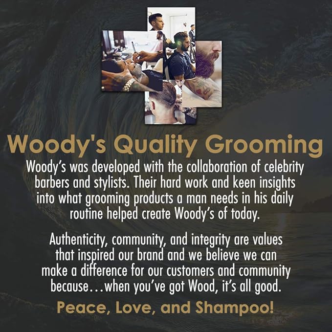 Woody's Beard Balm for Men - Facial Hair Conditioner & Beard Softener for Men, Leave-in Moisturizer, Beards Wax, 2 Oz, 2 Pack
