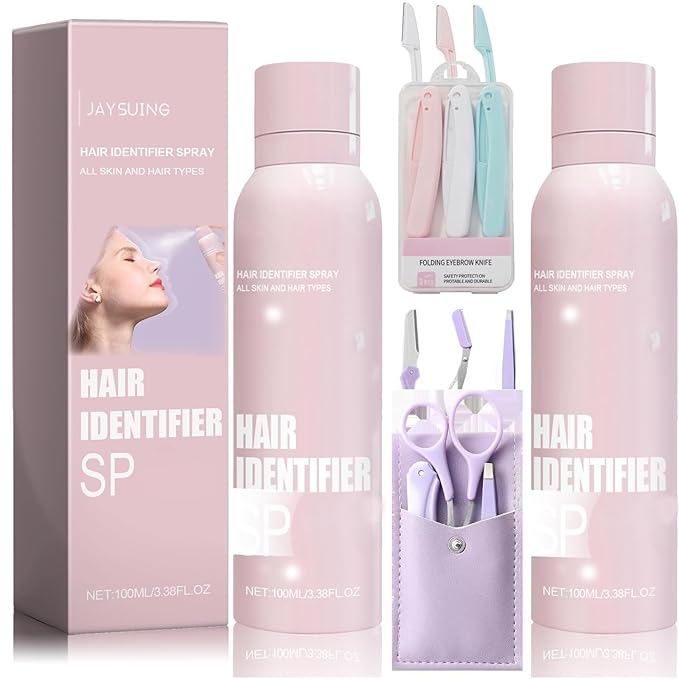 VEZE For Face Shaving Hair Identifier Sp-Gel, Skin Dermaplaning Sp-Ge for Face, Moisturizing and Skin Care Dermaplaner Sp-Ge.Hair Identifier Sp-Ge (2), Pink