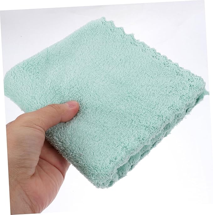 PartyKindom 6pcs Coral Face Towels Travel Towel for Women Men Makeup Remover Cloths Reusable Facial Wipes for Women Facial Cleaning Supplies for Housekeeping