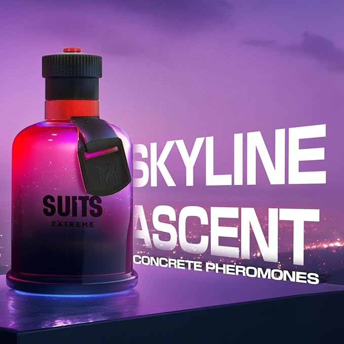 Men’s Cologne Suits Extreme with Spicy and Fresh Scent Eau De Toilette Spray,Long-Lasting Perfume for Men Great Holiday Gift, 3.4 Fl Oz/100 Ml