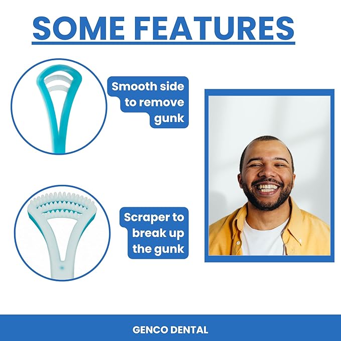 Tongue Scraper for Fresh Breath Perfect Tongue Scraper for Adults and Kids, Enhance Your Oral Hygiene with Tongue Brushes, Scrapers for Bad Breath Treatment (3 Pack (Scraper))