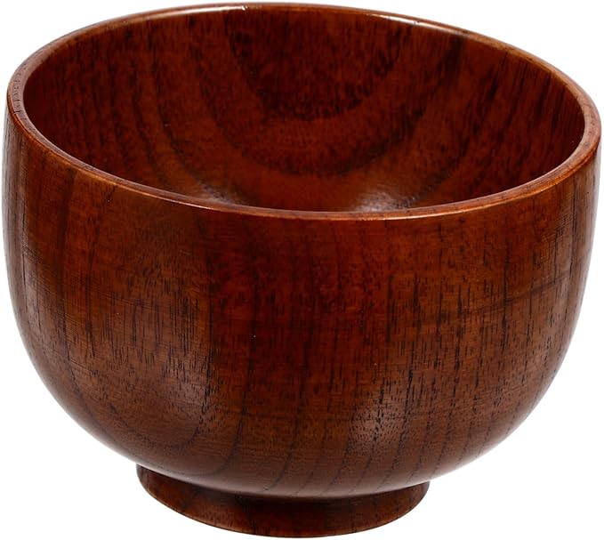 GARVALON Wooden Shaving Soap Bowl Mug for Men Thick Polished Wood Shave Soap Container Easy to Clean Stylish Beard Lather Cup for Smooth Wet Shaving