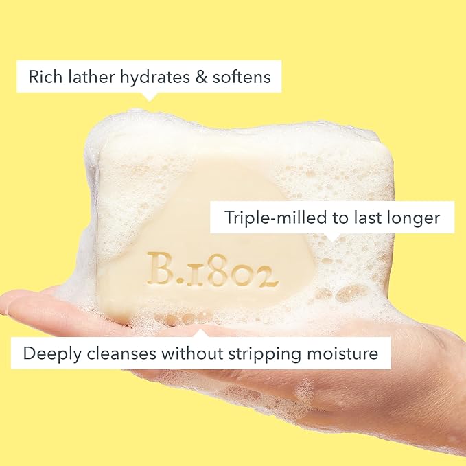 Beekman 1802 Goat Milk Body Soap Bar, Honey & Orange Blossom - Scented - 9 oz - Nourishes, Moisturizes & Hydrates - 100% Vegetable Soap with Lactic Acid - Good for Sensitive Skin - Cruelty Free